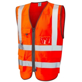 Leo Workwear W20-O Cobbaton Coolviz Superior Vest Orange